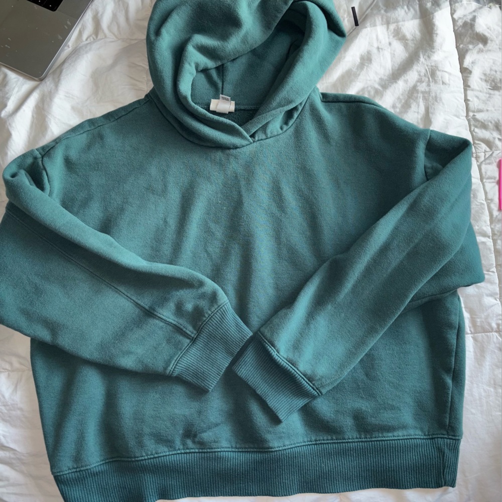 A new day crop hoodie